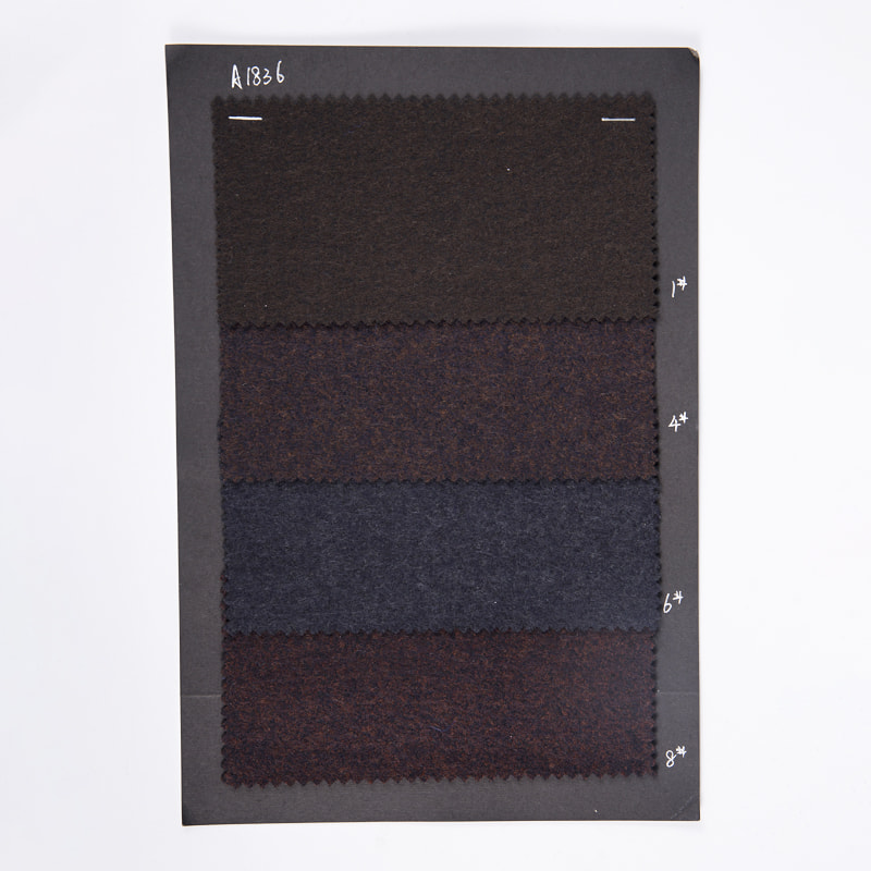 Poliészter gyapjú pamut kötés Jacquard kefe szövetek ruházathoz A1836-1/4/6/8