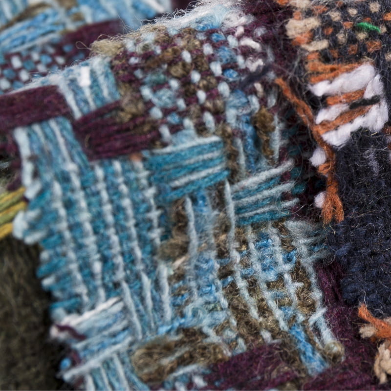 Boho dombornyomott houndstooth jacquard gyapjú szőtt szövet 2123