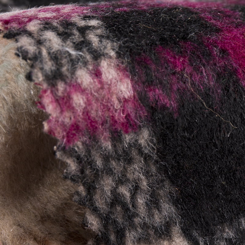 Brush Plaid Jacquard plüss Tweed Check Fabric 2124