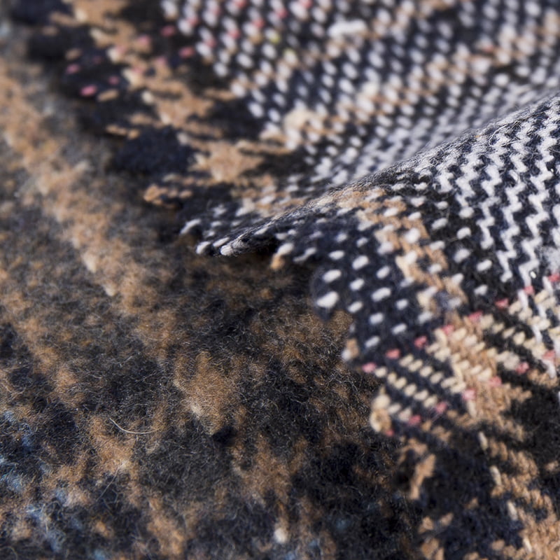 Tartán kockás öltöny 10% gyapjú 90% vegyi rost tweed szövet 2242