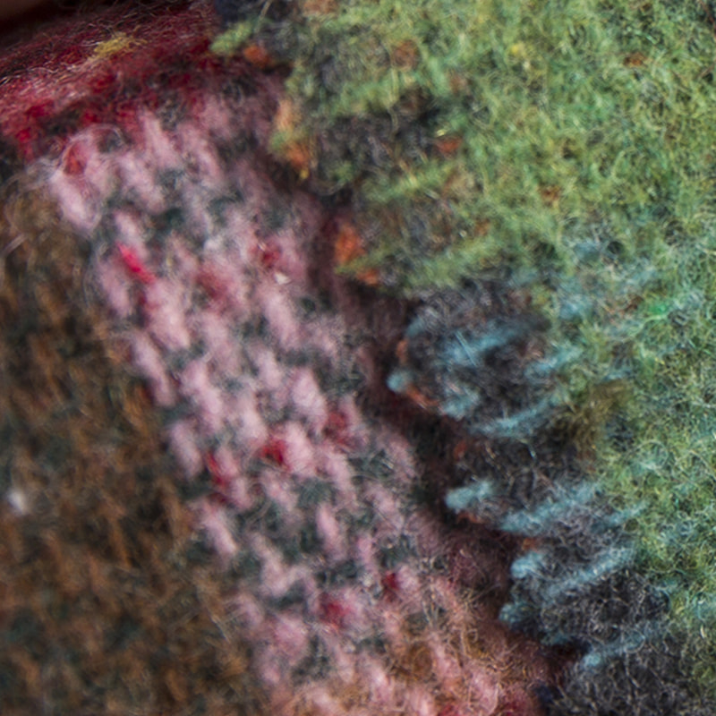 Tartan kockás többszínű 30% gyapjú 70% vegyi szálas tweed szövet 2278