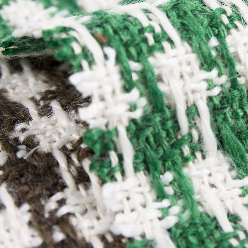 Vichy 30% gyapjú 70% vegyi rost Tweed szövet 2539