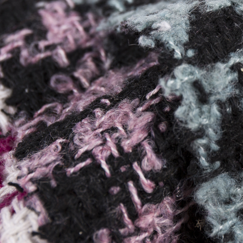 Pulóverhurkos fonal Houndstooth gyapjú Tweed szövet 2540