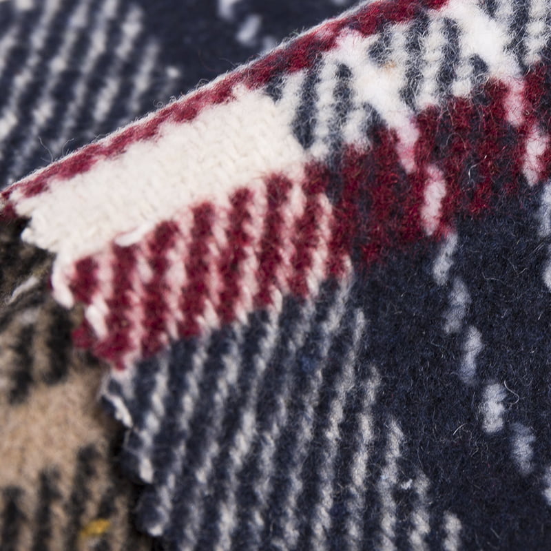 Tartan kockás iskolai ruházat gyapjú vegyiszálas Tweed szövet 2569