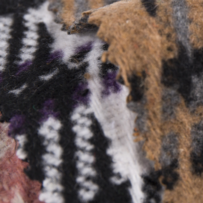 Tartán kockás dombornyomott twill vastag 10% gyapjú 90% vegyi szál Tweed szövet 2570