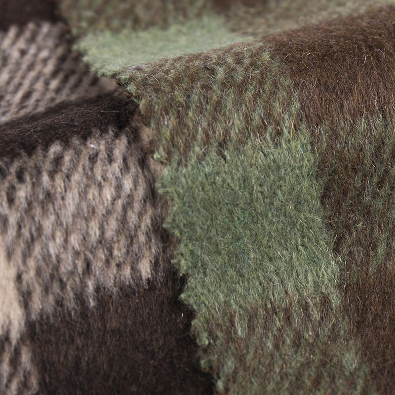 Tartán kockás ablaküveg twill 10% gyapjú 90% poliészter Tweed szövet 2831