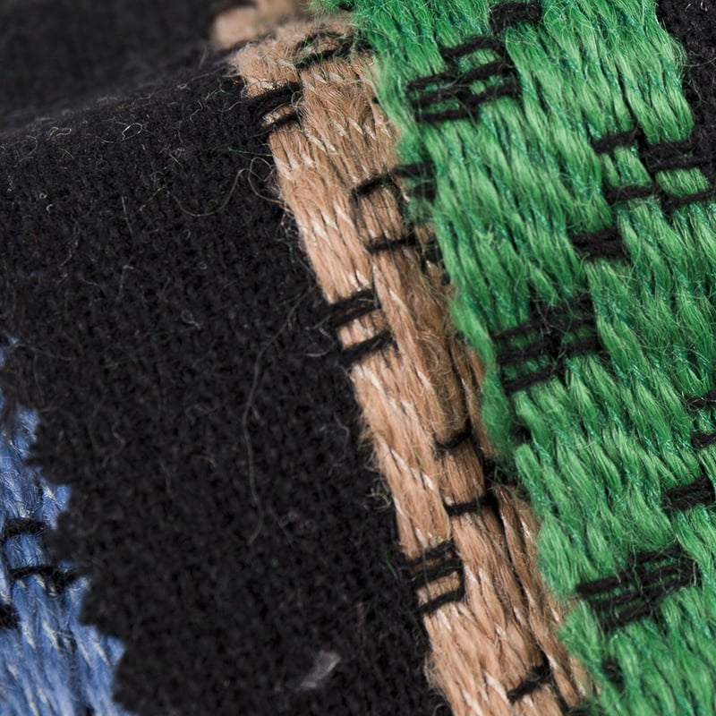 Dombornyomott vaskos csíkos Jacquard Tweed Fabric 3100