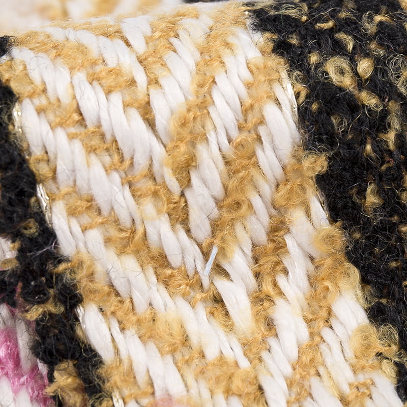 Jacquard vastag halszálkás gyapjú tweed szövet 3120