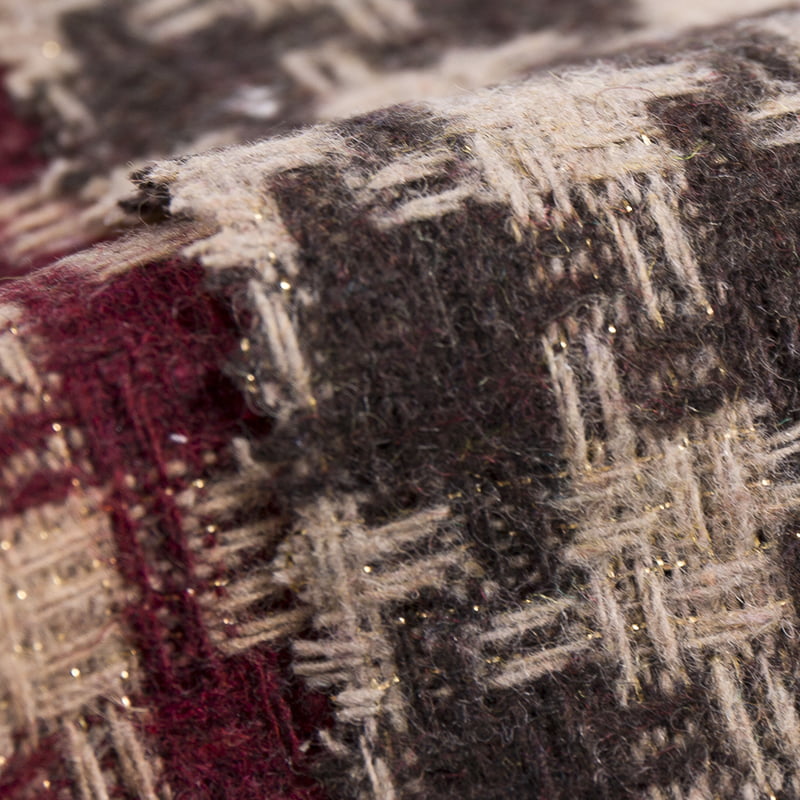 10% gyapjú 90% vegyi szál fém szélmalom tweed szövet 3433