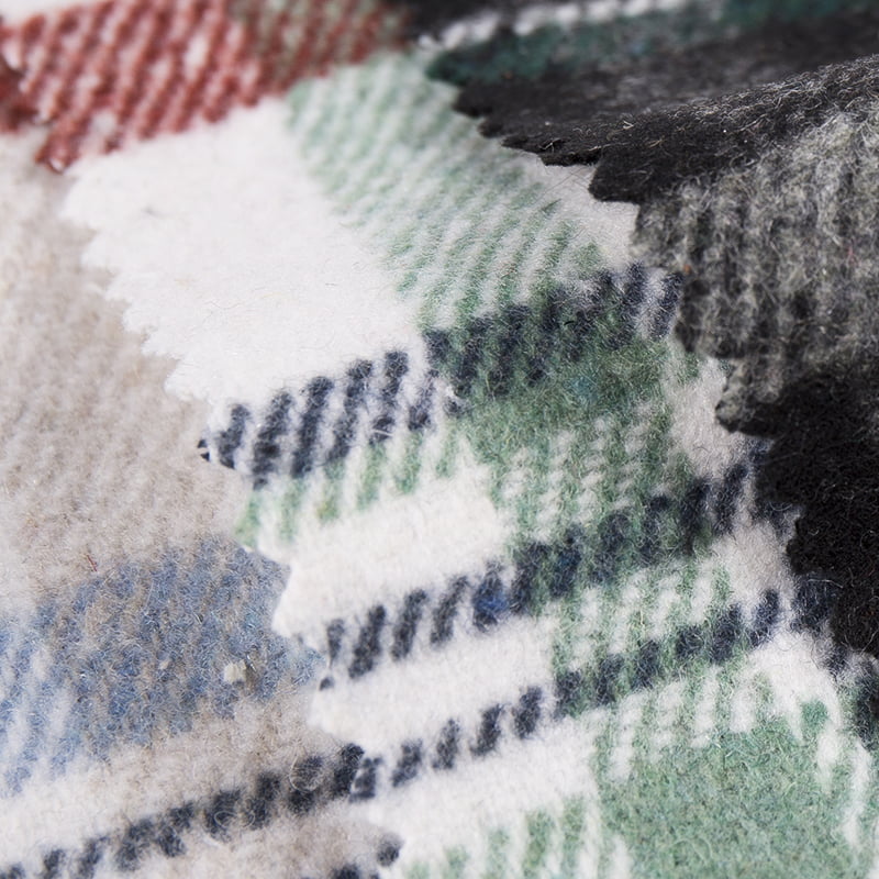 Világos színű Check Kockás Tweed Gyapjúszövet 3509