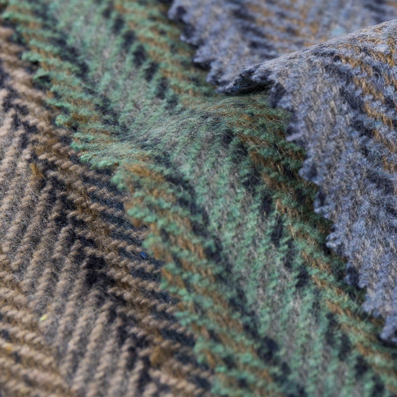 Halszálkás Twill Stripe Jacquard gyapjú szőtt szövet 3535
