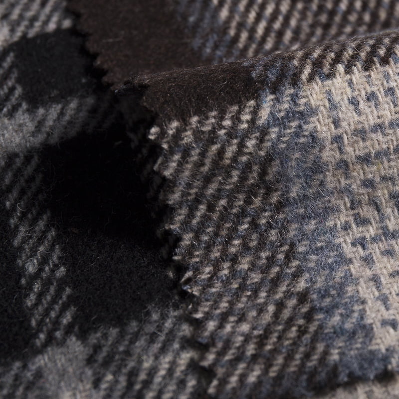 Twill kockás gyapjú poliészter keverék jacquard szövet ruhákhoz 3540