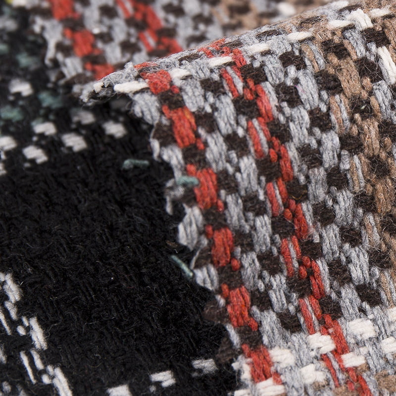 Boho kockás kockás szövött szövet ruhához 3543