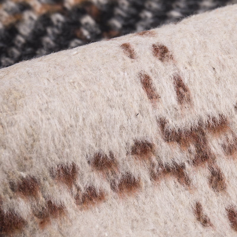 Barna kockás nehézkefe, Tweed szövet 3546