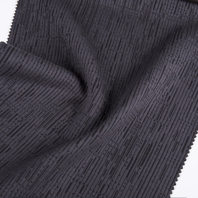 Dombornyomott kordbársony csíkos kötött jacquard poliészter gyapjú pamut modális sportruházati szövetek ruházathoz AW23009
