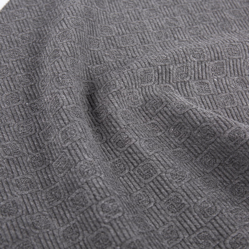 Dombornyomott gyémánt twill kötött jacquard poliészter viszkóz spandex sportruházati szövetek ruházathoz AW23019
