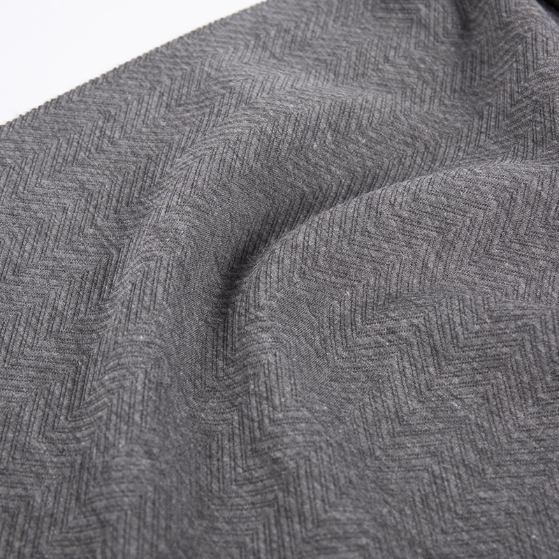 Dombornyomott halszálkás kötött jacquard poliészter viszkóz spandex sportruházati szövetek ruházathoz AW23023