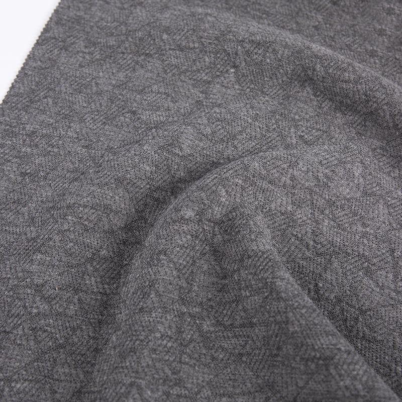 Dombornyomott szélmalom kötött jacquard poliészter viszkóz spandex sportruházati szövetek ruházathoz AW23026