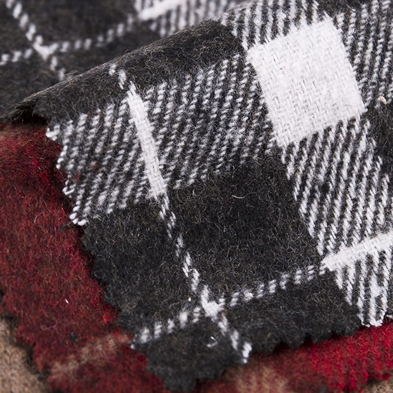 Piros, új dizájnú kockás Twill Tweed szövet ingekhez 3547